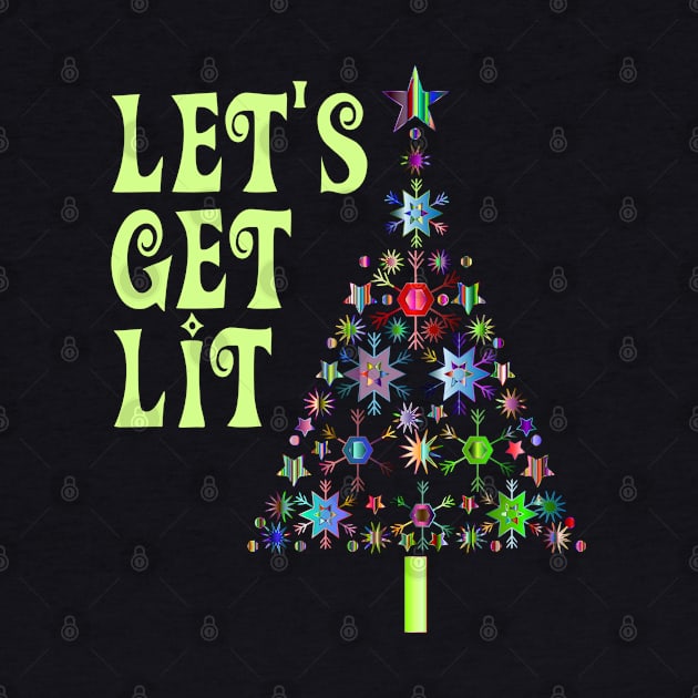 Let's Get Lit Funny Christmas by finedesigns